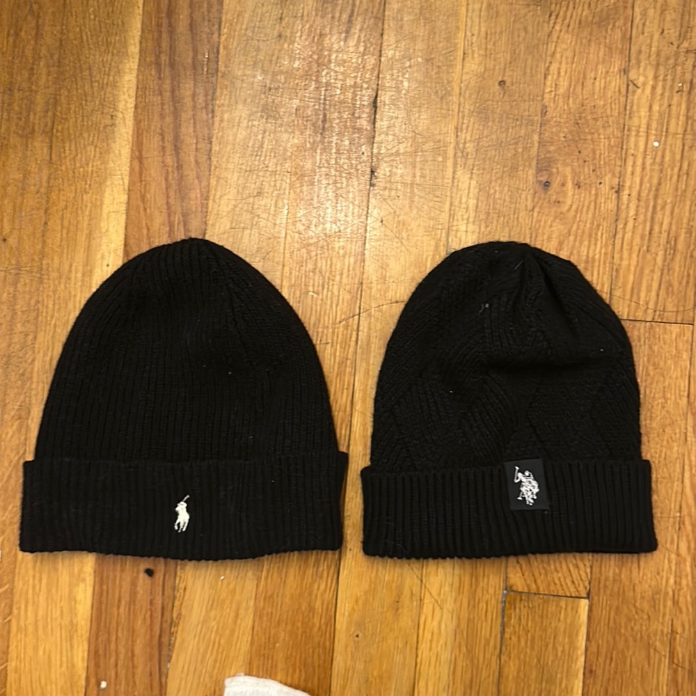 Two Black Polo Hats